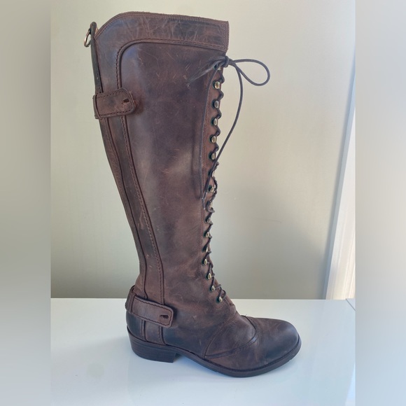 Ted Baker London Shoes Ted Baker London Knee High Hook Laced Side